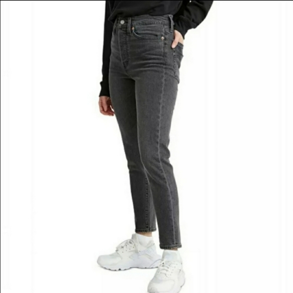 Levi's Button Fly Wedgie Skinny Denim Jeans - Picture 2 of 12